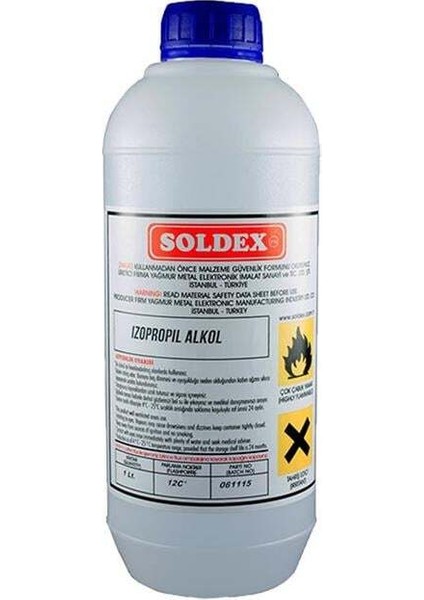 Soldex Izopropi 1 Lt. Alkol