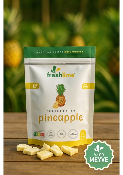 5`li Avantaj Paket Ananas Kuru Meyve Cipsi - 125 gr