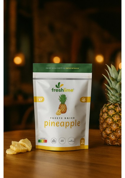 5`li Avantaj Paket Ananas Kuru Meyve Cipsi - 125 gr