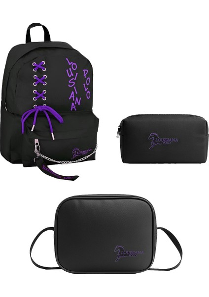 Okul Seti – Çanta + Termal Beslenme + Kalemlik Mor 1141