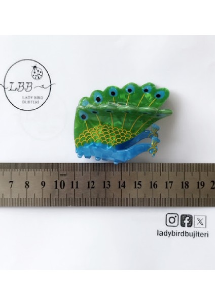 Ladybirdbujiteri Tavus Kuşu Lüks Kemik Mandal Toka modelleri