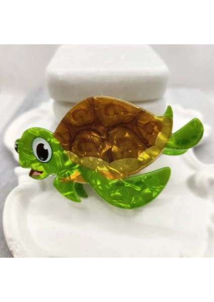 Ladybirdbujiteri Karetta Kaplumbağ Lüks Kemik Mandal Toka