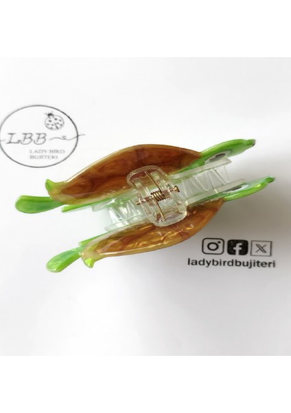 Ladybirdbujiteri Karetta Kaplumbağ Lüks Kemik Mandal Toka modelleri