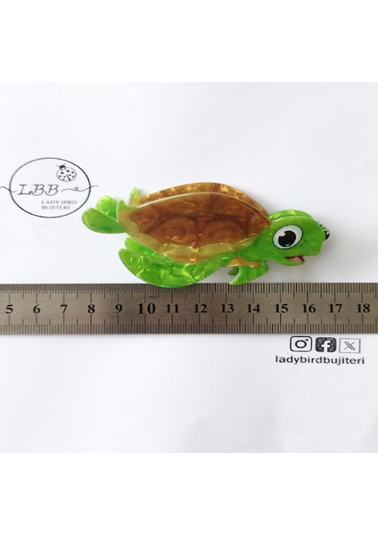 Ladybirdbujiteri Karetta Kaplumbağ Lüks Kemik Mandal Toka fırsatları