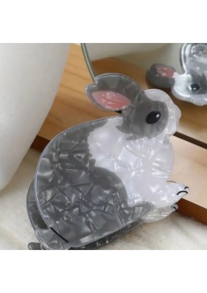 Ladybirdbujiteri Tavşan Lüks Kemik Mandal Toka