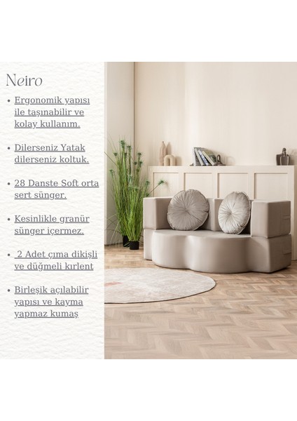 Neiro Çift Kişilik Koltuk & Yataklı & Açılabilen & Aktivite & Sünger & Modern Tv Koltuk fiyatları