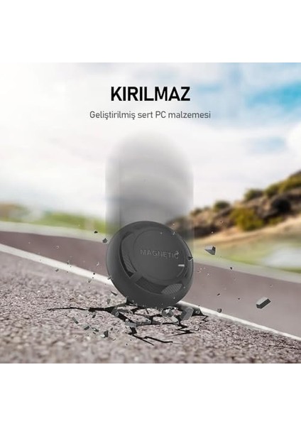 Tagsafe Manyetik Tutucu Darbeye Dayanıklı Koruyucu Mıknatıslı Airtag Uyumlu Kılıf (Gri) fiyatları