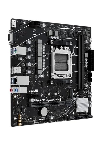 Prime A620M-K Anakart Soket Amd A620 (Ryzen 7000, Micro-Atx, Ddr5 Bellek, Pcıe 4.0, Bıos Flashback, USB 3.2 Gen 2, Aura Sync) fiyatları