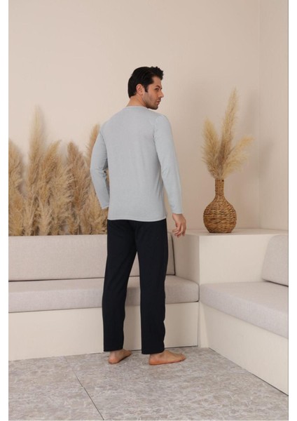 Erkek Pamuklu Baskılı Alt Üst Pijama Takımı modelleri