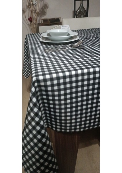 Pötikareli Dertsiz Masa Örtüsü, Sofra Bezi, Piknik Örtüsü Küçük Kare Desen (120X150CM Dikdörtgen)