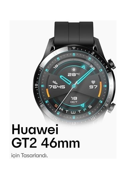 Watch Gt2 46MM Için 2'li Paket (2 Adet) Kolay Kurulum Otomatik Hizalama Aparatlı Şeffaf 9h Sertliğinde Gerçek Temperli Cam Ekran Koruyucu modelleri