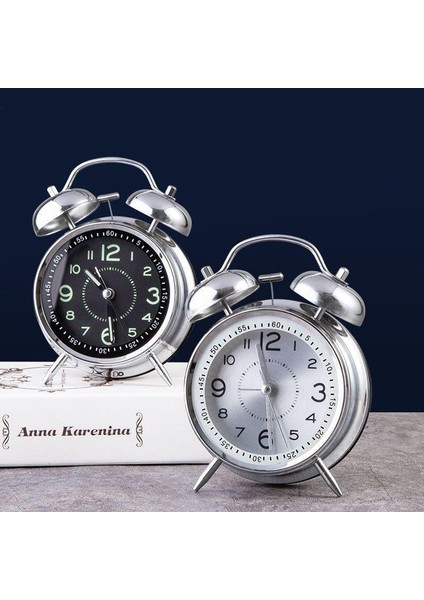 Akar Saniyeli Büyük Boy Nostaljik Analog Çalar Saat - Fosforlu Işıklı Alarmlı Yüksek Ses Hediyelik Saat Beyaz fiyatları