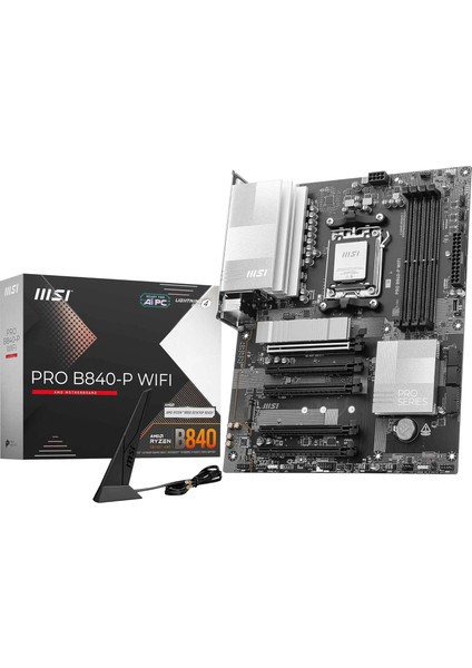 MB Pro B840-P Wıfı Am5 Ddr5 8000MHZ(OC) HDMI 2x M.2 USB 10GBS 2.5g Lan Wı-Fı 7 Atx