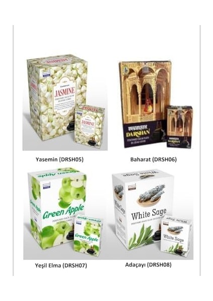 Geri Akış Şelale Tütsüsü, Uzun Süre Kalıcı Aromalı, 3 Farklı Kutu, 30 Adet modelleri