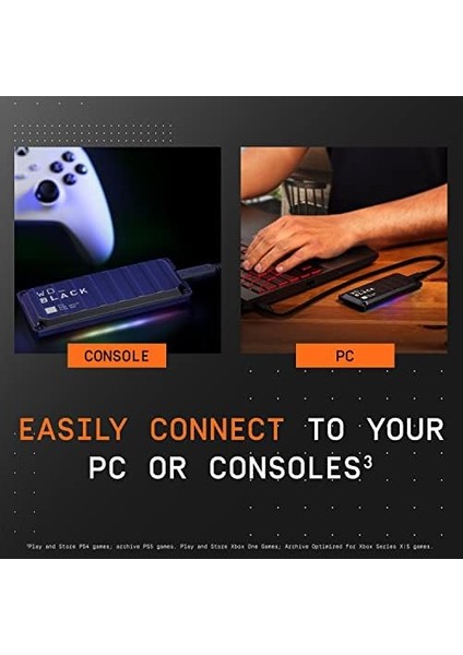 Digital 1tb P40 Oyun Sürücüsü SSD - 2.000 Mb/sn'ye Kadar, Rgb Aydınlatma, Taşınabilir Harici Katı Hal Sürücüsü, Playstation, Xbox, Pc ve Mac ile Uyumlu - WDBAWY0010BBK-WESN fiyatları
