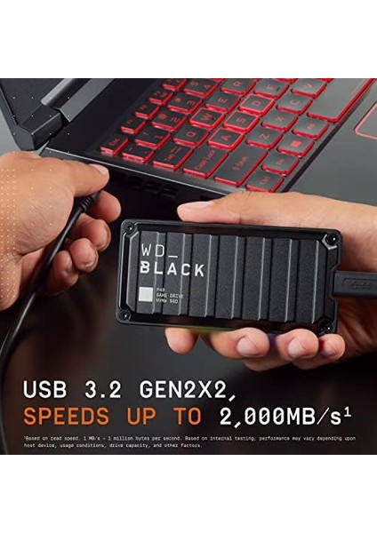 Digital 1tb P40 Oyun Sürücüsü SSD - 2.000 Mb/sn'ye Kadar, Rgb Aydınlatma, Taşınabilir Harici Katı Hal Sürücüsü, Playstation, Xbox, Pc ve Mac ile Uyumlu - WDBAWY0010BBK-WESN modelleri