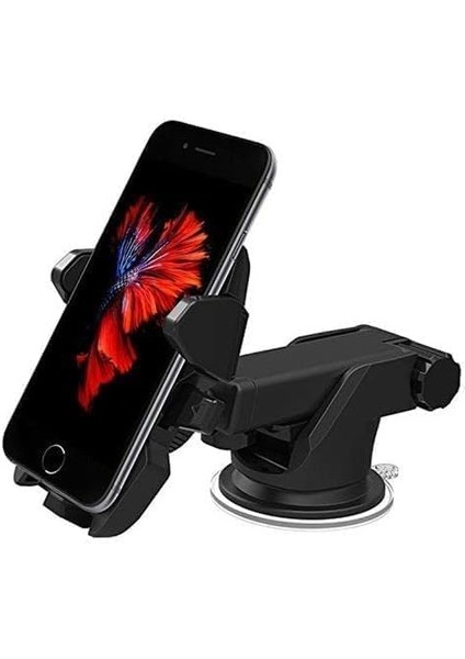 Içi Telefon Tutucu, Vantuzlu Cam ve Torpido Tutacağı, Akrobat Ayarlanabilir Telefon Tutucu