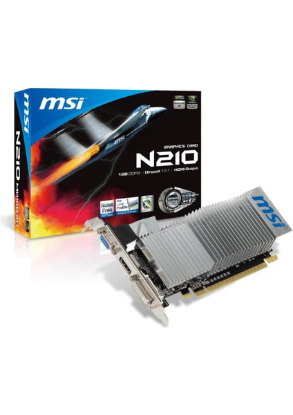 VGA N210-1GD3/LP GT210 1gb Ddr3 64B DX12 Pcıe 2.0 X16 (1xvga 1xdvı 1xhdmı)