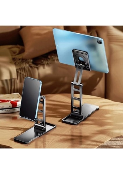 Profesyonel Açısı Ayarlanabilir Business Model A Sınıfı Malzeme Döner Akıllı Telefon Standı Masaüstü Stand Katlanabilir Cep Telefonu Telefon Tutucu TC06 modelleri