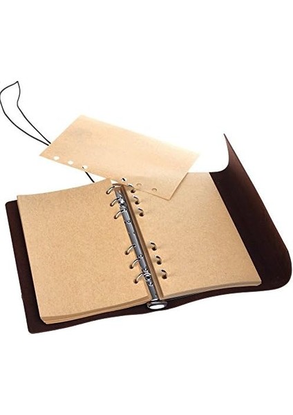 Vintage Doldurulabilir Notebook, Birinci Sınıf Pu-Deri Klasik Kabartmalı Trl Journal Günlük Boş Sayfa ve Retro Kolye Ucu fiyatları