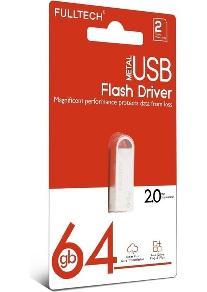 64 GB USB Flash Bellek (Yüksek Hızlı) Metal USB 3.0 Data Trler Okuma Hızı Up To 100 MB