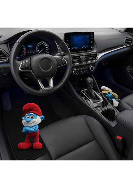 Desenli Dekoratif 4'lü Oto Paspas Takımı Tüm Araçlara Uygun Leke Tutmaz Makinede Yıkanabilir Universal Kalıp fiyatları