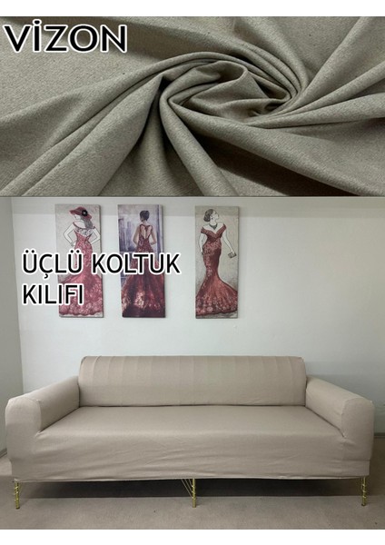 %100 Pamuk Fransız Kumaş 3+3+1+1 Komple Giydirme Kanepe&çekyat, Bohem, Porto, Vb Model Koltuk Kılıfı