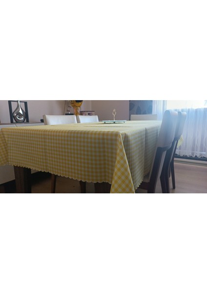 Pötikareli Dertsiz Masa Örtüsü, Sofra Bezi, Piknik Örtüsü - Küçük Kare Desen (150X220CM Dikdörtgen) fiyatları