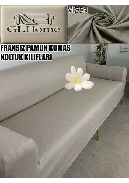 %100 Pamuk Fransız Kumaş 3 Lü Komple Giydirme Kanepe & Çekyat, Bohem, Porto, Vb. Model Koltuk Kılıfı indirimleri