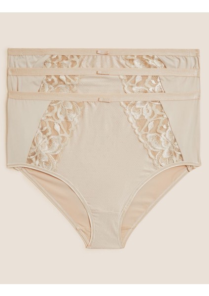 3'lü Dantel Detaylı Full Brief Külot Seti indirimleri