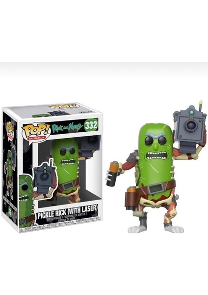 Funko Pop! Rick And Morty: Pickle Rick Con Laser #332 + Custodia Protettiva - 3