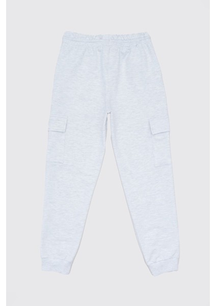 Yazı Baskılı Kargo Cepli Erkek Çocuk Eşofman Altı