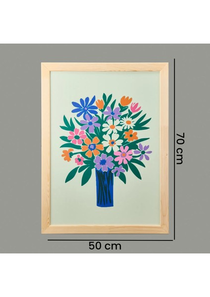 Deco Granny Summer Çerçeveli Tablo - Mavi - 50X70 cm indirimleri