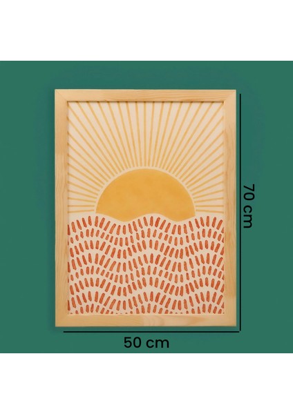 Deco Sun Madness Çerçeveli Tablo - Bej - 50X70 cm indirimleri