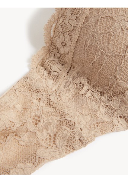 Dantel Detaylı Destekli Sütyen