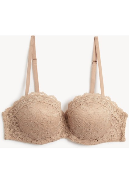 Dantel Detaylı Destekli Sütyen