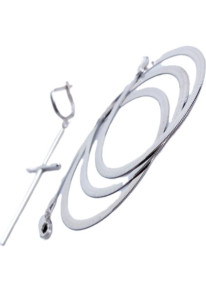 18 Ayar Altın Kaplama Stick Haç Tasarım Ezme Zincir Kolye Küpe Kadın Set fırsatları