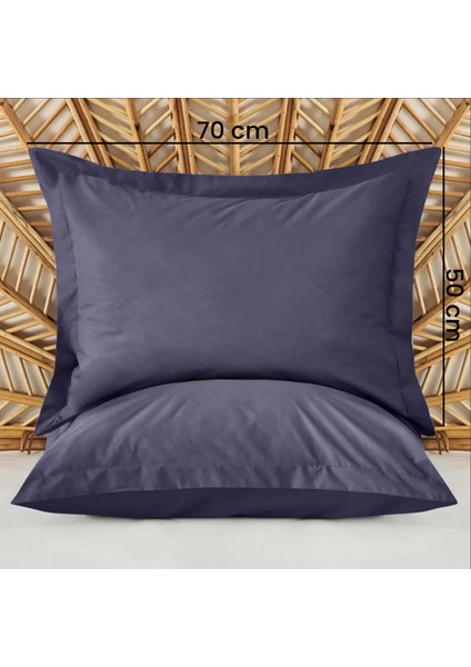 Soft Basic Oxford 2'li Yastık Kılıfı - Lacivert - 50x70 cm indirimleri