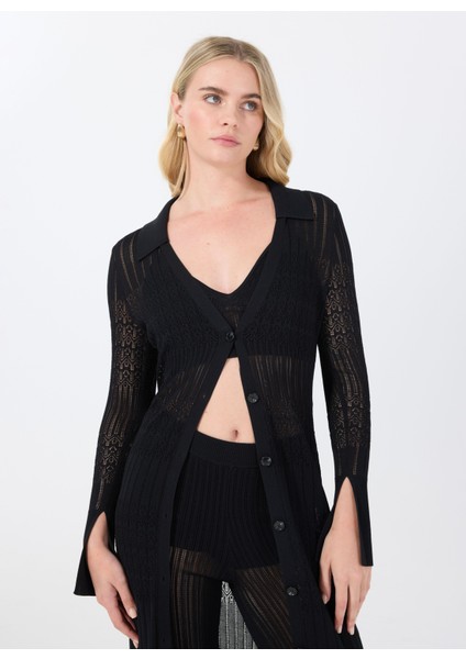 Bisiklet Yaka Düz Siyah Standart Kadın Elbise 50535494 modelleri