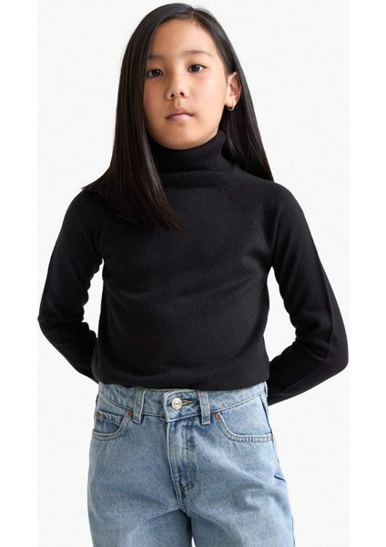 Kız Çocuk Balıkçı Yaka Triko Kazak R1953A625WN indirimleri