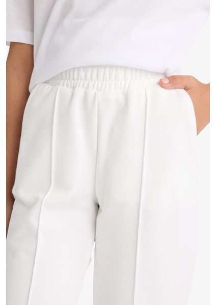 Kız Çocuk Beli Lastikli Basic Düz Okul Jogger Eşofman Altı X9036A625AU