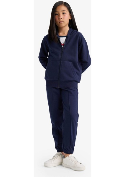 Kız Çocuk Beli Lastikli Basic Düz Okul Jogger Eşofman Altı X9036A625AU fırsatları