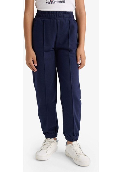 Kız Çocuk Beli Lastikli Basic Düz Okul Jogger Eşofman Altı X9036A625AU indirimleri