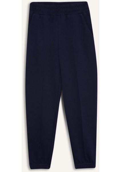 Kız Çocuk Beli Lastikli Basic Düz Okul Jogger Eşofman Altı X9036A625AU