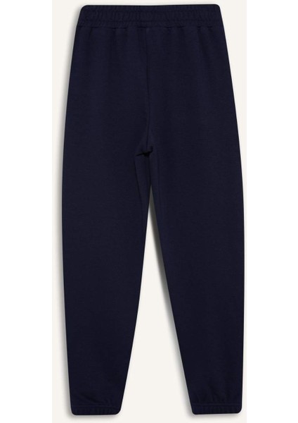 Kız Çocuk Beli Lastikli Basic Düz Okul Jogger Eşofman Altı X9036A625AU