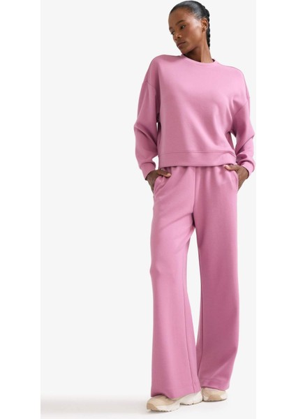fit Oversize Geniş Kalıp Bisiklet Yaka Modal Sporcu SWEATSHIRT E8954AX25AU fiyatları