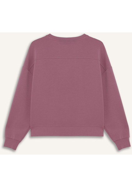 fit Oversize Geniş Kalıp Bisiklet Yaka Modal Sporcu SWEATSHIRT E8954AX25AU