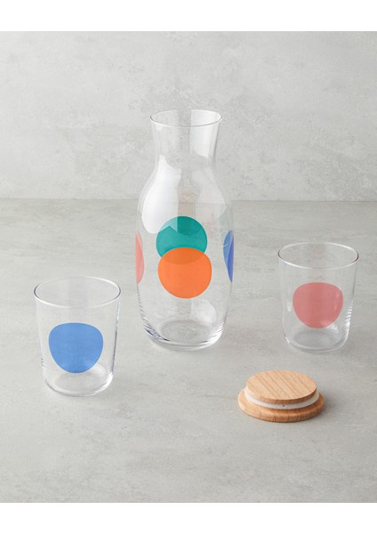 Shinea Cam 3 Parça Su Takımı 1000 ml + 315 ml Renkli fiyatları