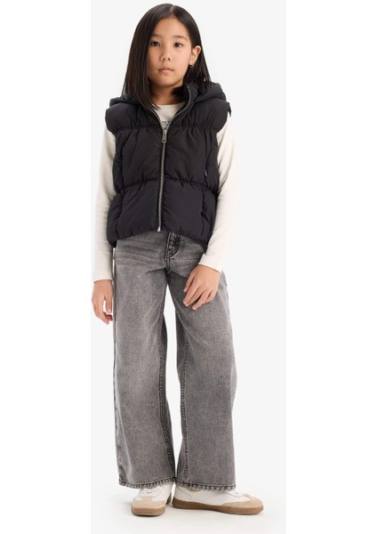 Kız Çocuk Su İtici Kapüşonlu Fermuarlı Şişme Yelek C4971A825AU fiyatları