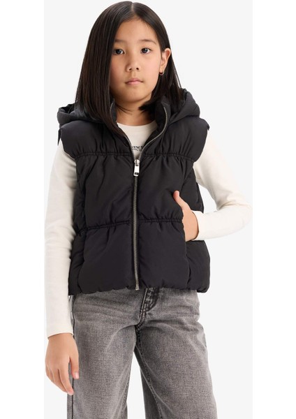 Kız Çocuk Su İtici Kapüşonlu Fermuarlı Şişme Yelek C4971A825AU modelleri